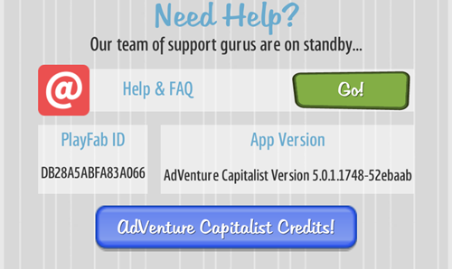 adventure capitalist support codes steam